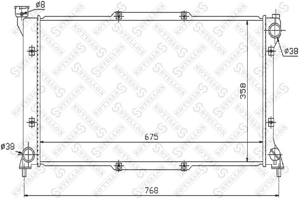 10-26638-SX_радиатор системы охлаждения! МКПП\ Subaru Legacy II 2.0i 95-98