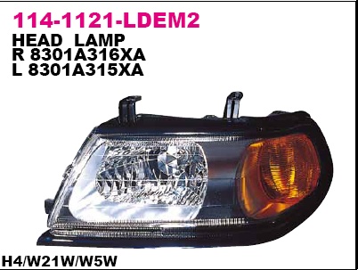 114-1121L-LD-EM2_фара левая!\ MITSUBISHI PAJERO SPORT 06-09