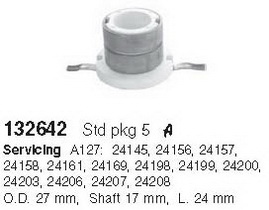 132642c_кольцо токосъемное! Lucas 27x17x24mm\ Ford Escort/Fiesta/Orion/Transit, Land Rover