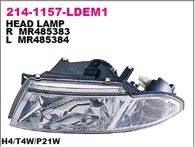 214-1157L-LD-EM_фара левая!\ Mitsubishi Carisma 98>