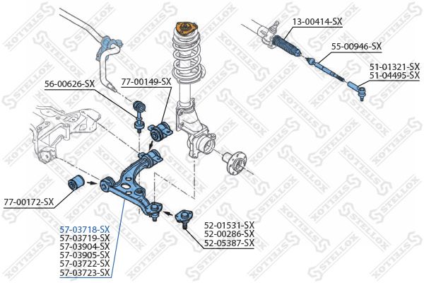 57-03718-SX_рычаг левый! except 1800kg\ Fiat Ducato all 01>