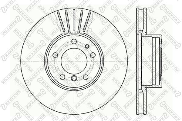 6020-1532V-SX_диск тормозной передний!\ BMW E38/E39 3.5/4.0/5.0 M60/M62/M70/M73 95>