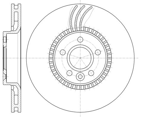 61280.10_диск тормозной передний!\ Ford Galaxy/S-max 1.8D-2.5 06>