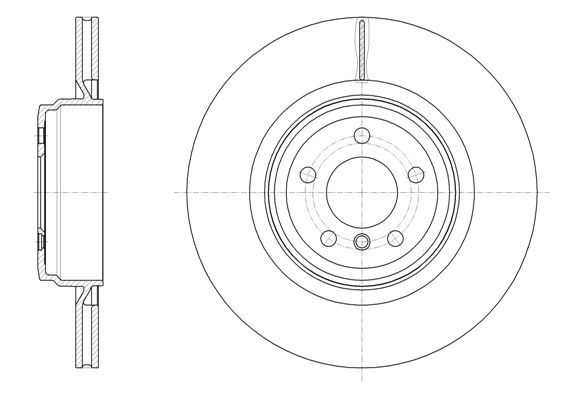 61599.10_диск тормозной задний!\ BMW F01/F02/F04/F07 4.0-6.0 08>