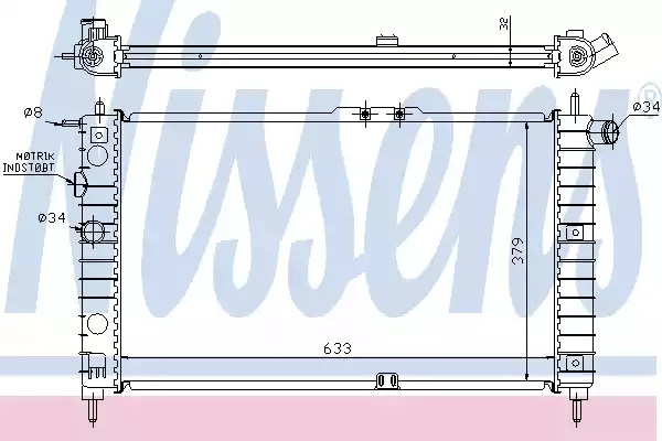 NS61651A_***радиатор системы охлаждения!\ Daewoo Nexia 1.5i 94-98