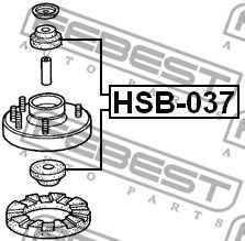 Втулка переднего амортизатора ACURA NSX NA1 1991-2000 FEBEST HSB-037