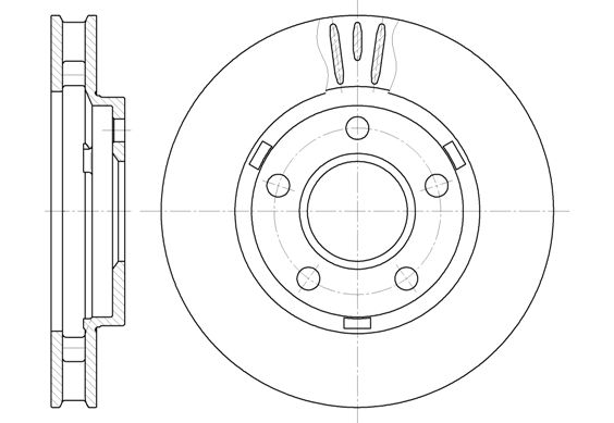 6581.10_диск тормозной передний!\ Opel Sintra 2.2/3.0/2.2TDi 96-99