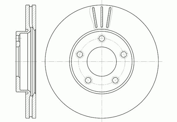 6671.10_диск тормозной передний!\ Mazda 3/5 1.4/1.6/TD/2.0CD 03>