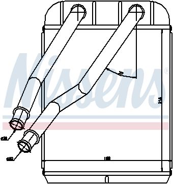 NS73975_радиатор печки!\ Audi Q7, VW Toureg All 02>