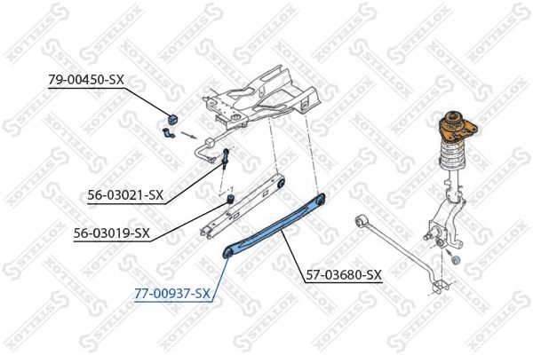 77-00937-SX_сайлентблок зад.!\ Ford Mondeo 93>