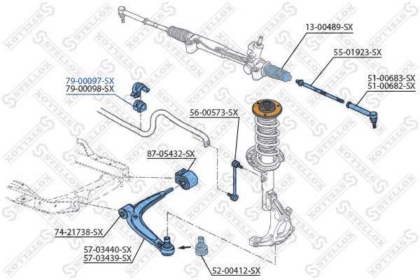 79-00097-SX_втулка стабилизатора переднего! d25\