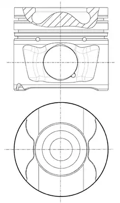 87-432400-00_поршень! d81.0 STD\ Citroen C5/C6, Jaguar S-type/XF/XG, Land Rover Diccovery 2.7Hdi 04>