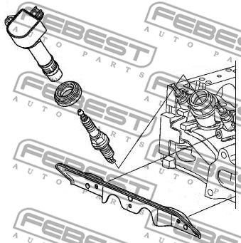 Кольцо уплотнительное свечного колодца Honda Accord 4d Cu1 2009-2015 FEBEST HCP-002