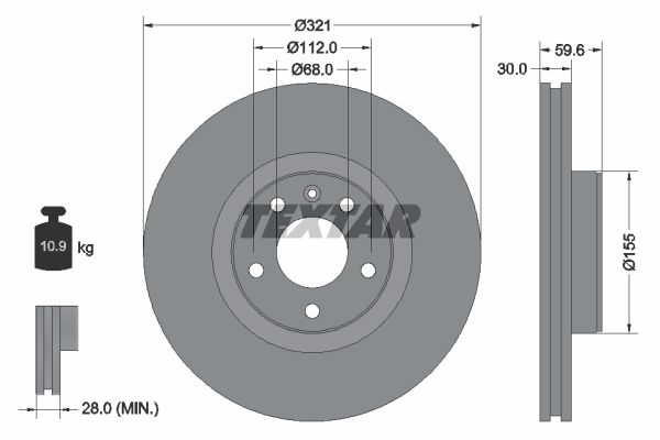 92132305_диск тормозной передний!\ Audi A6 2.4/3.2/3.0TDi 04>