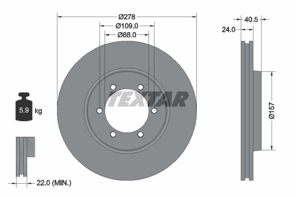 92138400_диск тормозной передний!\ SSANG YONG Korando/Musso 2.0-3.5 95>