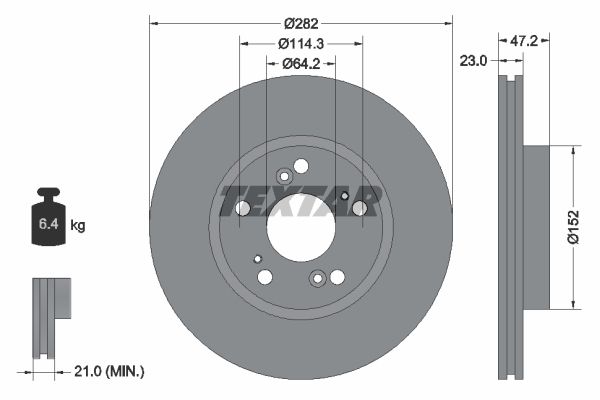 92144403_диск тормозной передний!\ Honda CR-V 2.0 02>