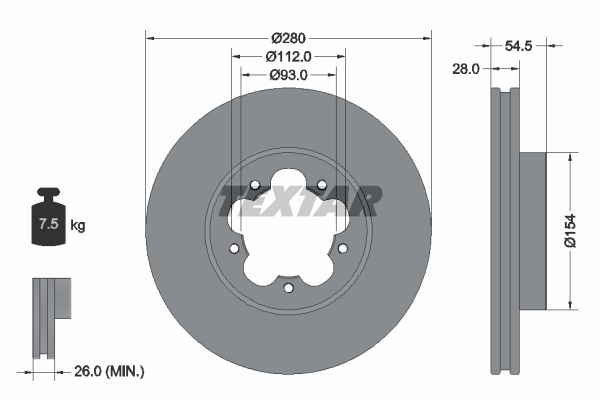 92151803_диск тормозной передний!\ Ford Transit 2.2TDCi 06>