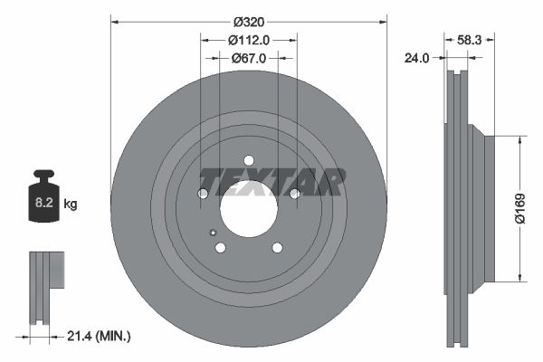 92160705_диск тормозной задний!\ MB W221/R230 5.5 M273 05>