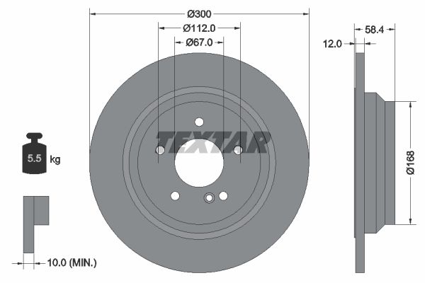 92176503_диск тормозной задний!\ MB W221 3.5-5.5/3.2CDi 05> /R230 all 06>