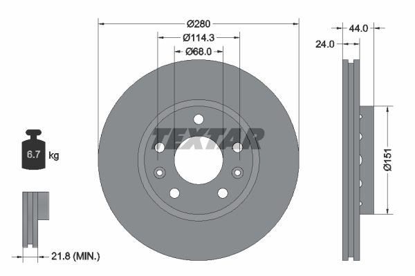 92195505_диск тормозной передний!\ Dacia Duster 1.5D 10>, Renault Megane 1.2-2.0/1.5D-1.9D 08>