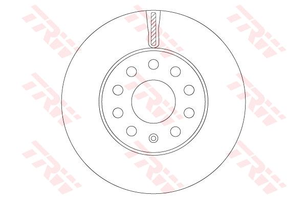 DF6903S_диск тормозной ! перед.\ Audi A3, Skoda Octavia/Superb, VW Golf/Jetta 1.2TSI-3.6 03>