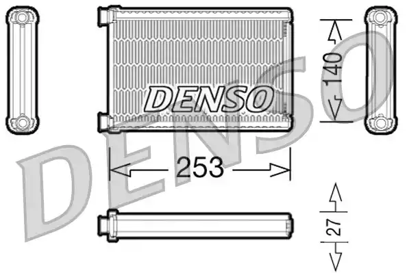 DRR05005_радиатор печки!\ BMW E81/E82/E87/E88/E90/E91/E92/E93 All 04>