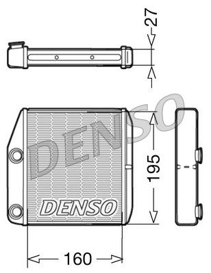 DRR09075_радиатор печки!\ Fiat Grande Punto All 05>