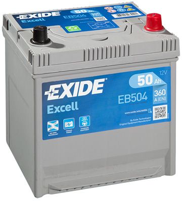 EXIDE EB504 EXCELL_аккумуляторная батарея! 19.5/17.9 евро 50Ah 360A 200/173/222\