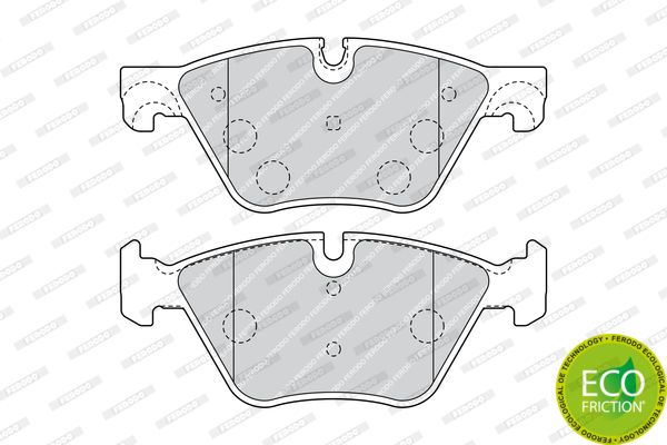 FDB4380_колодки дисковые передние!\ BMW E60/E61/F10 2.0i/2.3/2.5 03>