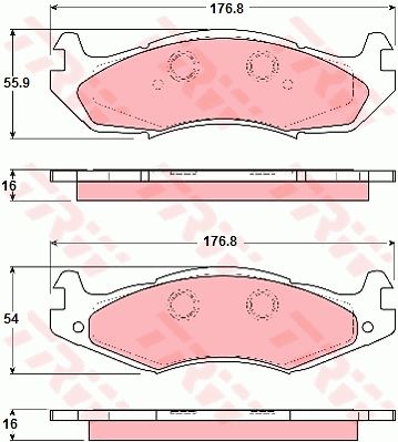 GDB1207_=463 00=FDB920=571424B!колодки дисковые п.\Jeep Cherokee 2.5-2.5TD/Wrangler 2.5/4.0 84-96