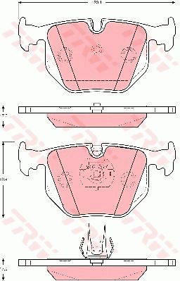 GDB1527_=FDB1483=381 20=221518SBS !колодки дисковые з.\ BMW E38/E46 2.8-5.0/2.5TD/4.0/D 95>