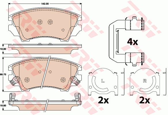 GDB1783_=1375 12 [1605434] !колодки дисковые п.\ Opel Insignia 2.0CDTi 190HP/2.0Turbo 08>