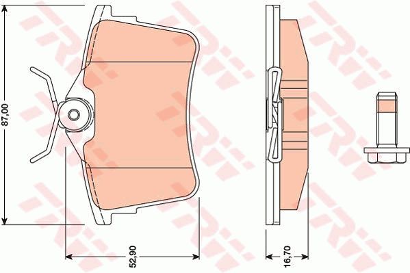 GDB1799_=P61084 [425414] !колодки дисковые з.\ Citroen Berlingo, Peugeot 308/Partner 1.6-2.0HDi 08>