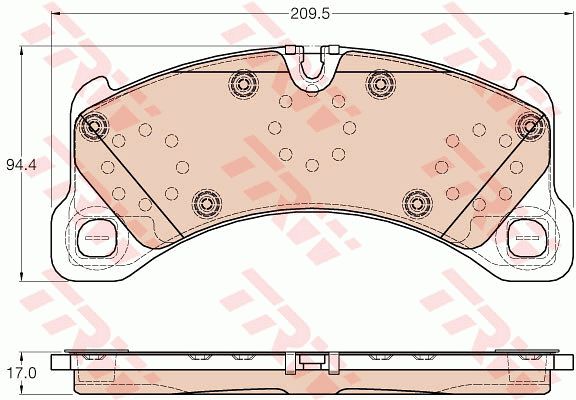 GDB2004_колодки дисковые передние!\ Porsche Cayenne II 3.6/4.8/3.0/4.2D 10>