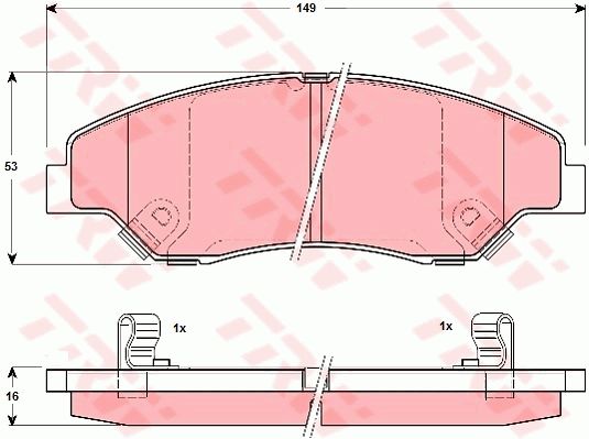 GDB3241_=739 02 [0K0453323Z] !колодки дисковые п.\ KIA Sportage 2.0i 16V/2.0TDi 99>