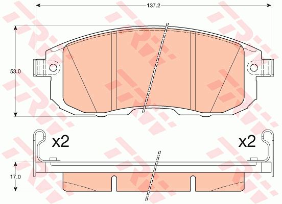 GDB3616_колодки дисковые передние!\ Nissan Tiida 1.6/1.8/1.5DCi 09.07>