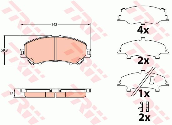 GDB3648_колодки дисковые передние!\ Nissan Qashqai 1.6/2.0/1.5dCi/1.6dCi 13>