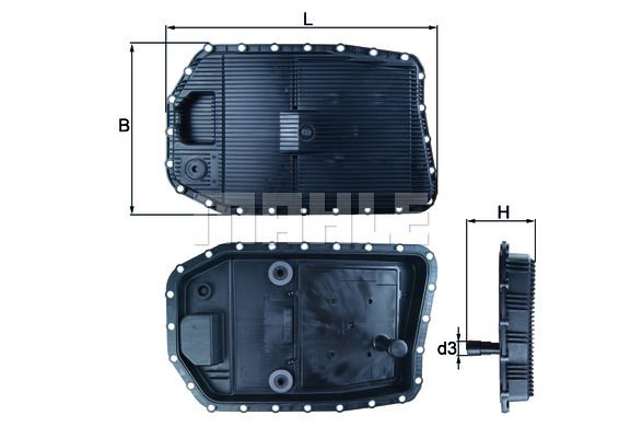 HX154_поддон картера АКПП!\ BMW E90/60/65