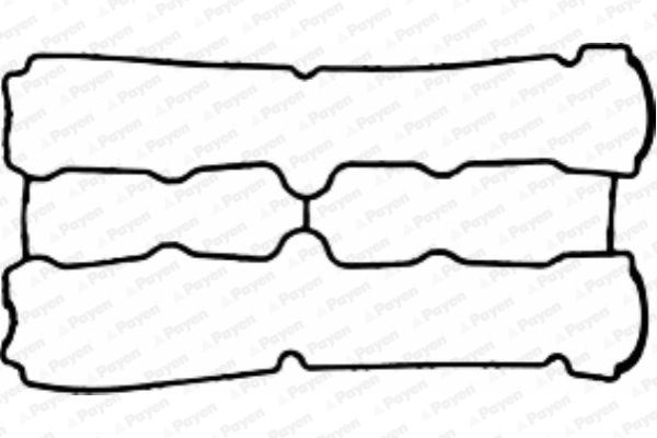 JM5059_прокладка клапанной крышки!\ Opel Astra/Vectra 1.4/1.6 16V 98>