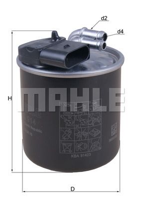 KL 914 MAHLE_фильтр топливный !\MB Sprinter 2.2D 09>