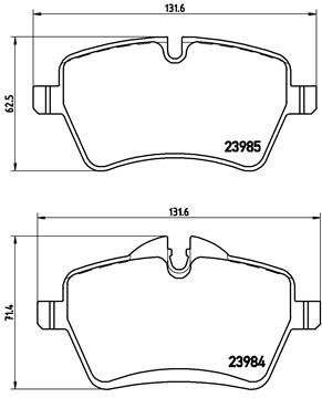 P06051_=1277 00 [34116770251] !колодки дисковые п.\ BMW Mini Cooper 1.6i/D 06>