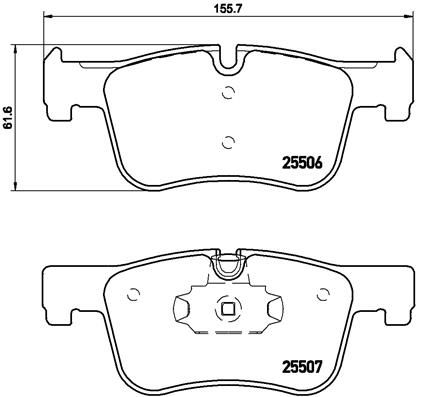 P06070_колодки дисковые передние!\ BMW 1 F20 1.6i/1.8i/2.0D 11>