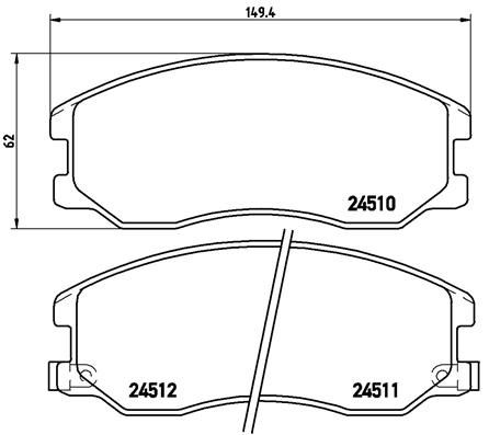 P10003_[96626070] !колодки дисковые п.\ Opel Antara, Chevrolet Captiva 2.0/2.0CDTi/2.4/3.2 06>