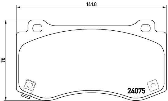 P11023_колодки дисковые задние!\ Jeep Grand Cherokee III, Chrysler 300 C 6.1 06-10