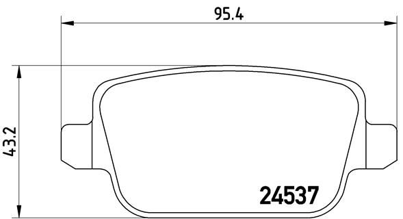 P24075X_колодки дисковые задние! XTRA\ Ford Galaxy/Kuga/Mondeo/S-Max 1.6-2.5i/1.8-2.0TDCi 06>