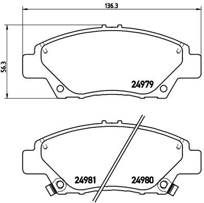 P28050_=GDB3493 [45022SZTG00] !колодки дисковые п.\ Honda Insight 1.3 Hybrid/Jazz III 1.2i 08>