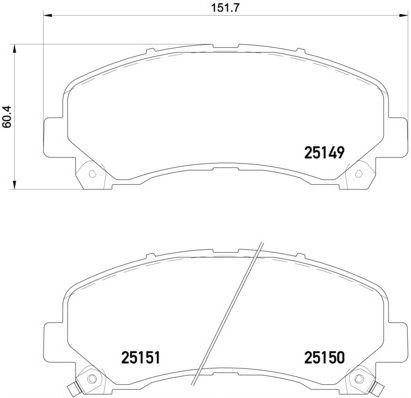 P34007_колодки дисковые передние!\ Isuzu D-Max 2.5D/TD/3.0D 07>