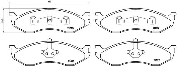 P37004_=GDB4104=467 30 !колодки дисковые п.\ Jeep Cherokee/Grand Cherokee 2.4/2.5/3.8/4.0 88>