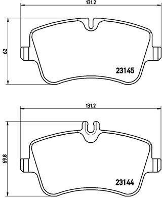 P50046_=GDB1413=571986B !колодки дисковые п.\ MB W203 1.8/2.0/2.0CDi/2.2CDi 00>