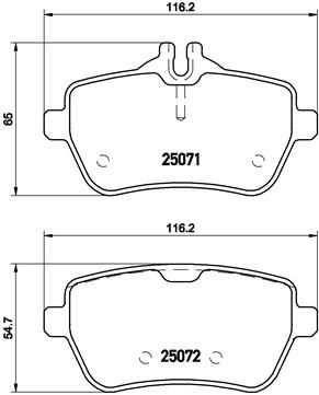 P50103_колодки дисковые задние!\ MB SL R231 3.5/4.7 12>